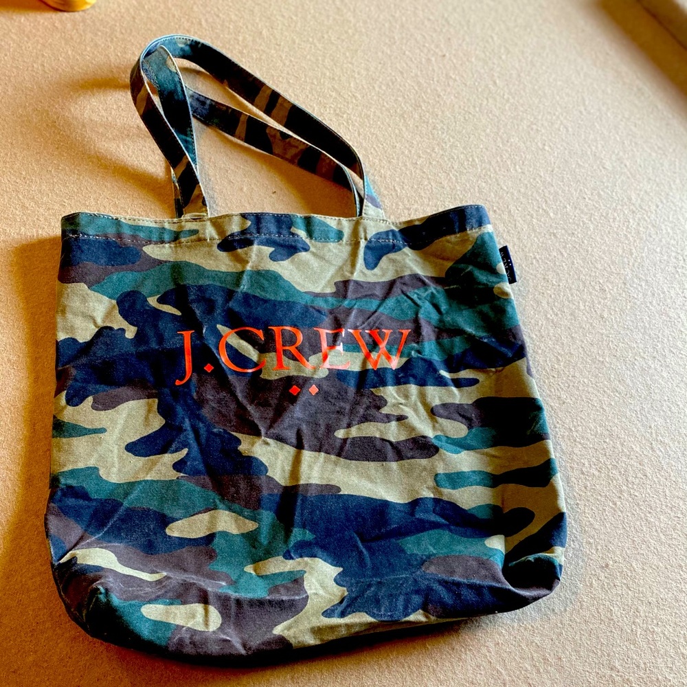 J crew camouflage bag!
